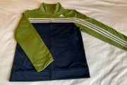 Boys fab retro style Adidas zip tracksuit top 10 11 12 like new