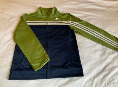 Boys fab retro style Adidas zip tracksuit top 10 11 12 like new