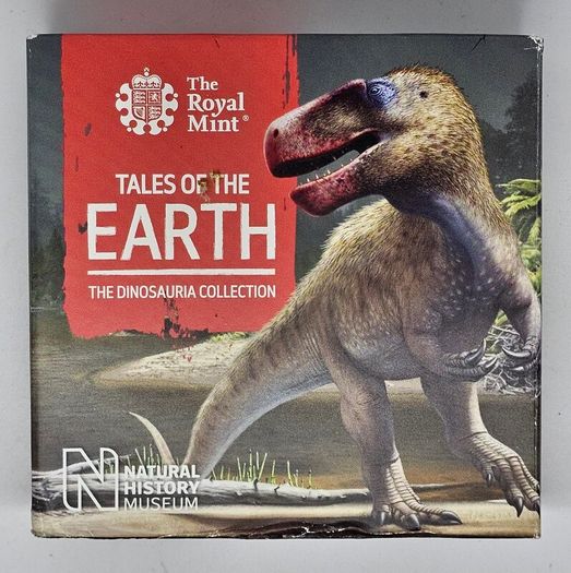 Royal Mint 2020 50p Silver Proof Dinosauria Collection Magalozaurus