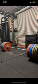 20kg olympic barbell and 150kg of bumper plates