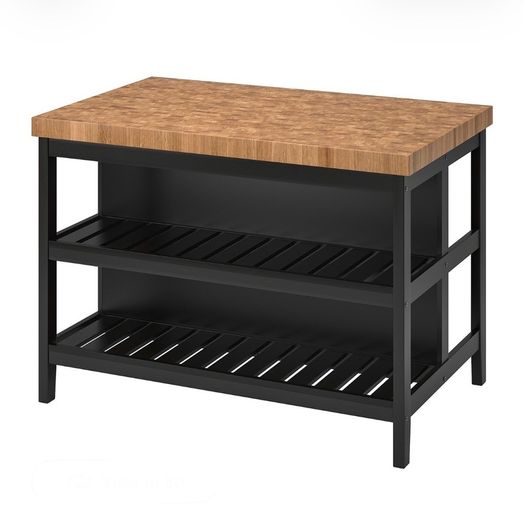 IKEA Vadholma Kitchen island with Rack