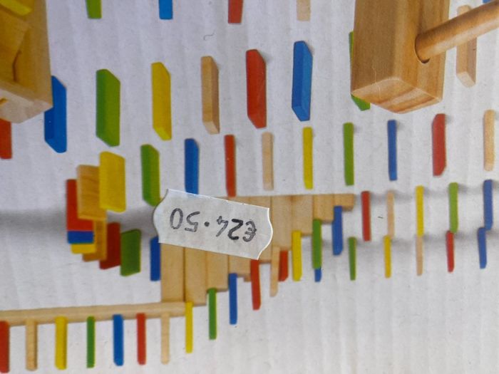 Wooden domino set