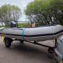Inflatable boat 3.6m(no engine)+trailer Image 2