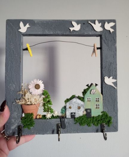 Handcrafted wooden key holder