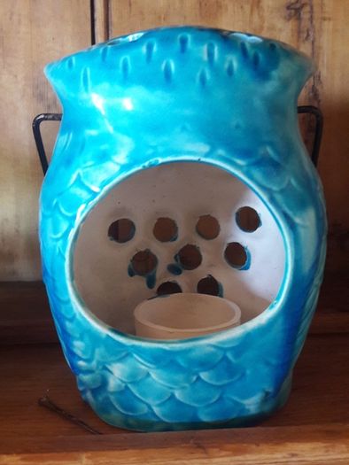 vintage owl candleholder