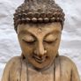 Vintage Carved Wooden Buddha. Image 6