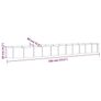 Garden Raised Bed Galvanised Steel 440x80x36 cm Brown Image 4