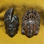 Vintage Balinese Hand Carved Wooden Wall Masks! Image 8