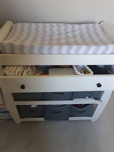 White Baby Changing Unit