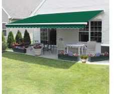 3 x 2.5 m Green Aluminium Waterproof Retractable Awning