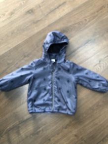 H&M Navy Hooded Jacket (12-18 mths)