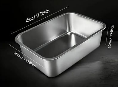 cat litter box stainless steel