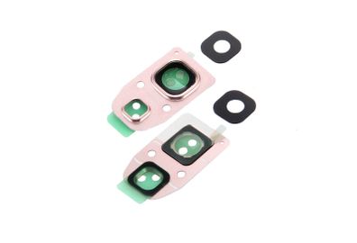 For Samsung Galaxy A3 A5 A7 2017 Camera Lens Rear Glass Cover & Frame Rose Pink - FHT38SMCL