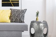 Side Table Round Diameter 38 x 43 cm Silver or Copper