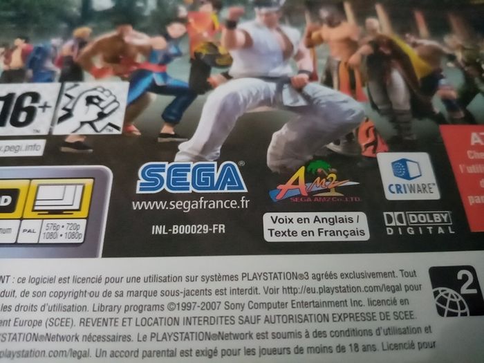 Virtua Fighter 5 PlayStation 3 Ps3 Games Original