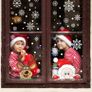 Christmas Window Stickers, Peeping Santa and Rudolph Window Clings Snowflake Decal for Xmas Window Decoration (FREE POSTAGE) Image 6