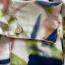 Ladies Cream Patterned Satin Shirt Image 5