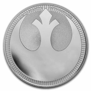 2022 1 Oz Niue Silver Star Wars Rebel Alliance Coin BU (in Capsule)