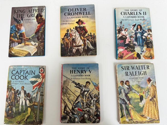 Collection of 6 vintage Ladybird History books