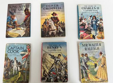 Collection of 6 vintage Ladybird History books