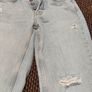 Pull&Bear Light Blue Denim Distressed Cut Style Image 5