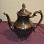 Silver Plated Floral Footed Teapot Image 2