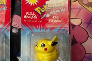 Pokemon Pull Backs Pikachu Hasbro Vintage 1999 Brand New Sealed