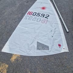 Laser standard sail and mast section