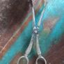 vintage silver plated scissor thongs Image 7