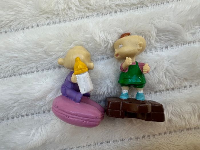 2001 Phil and Dil DeVille approx. 2" Weetos Cereal EUROPE PVC Action Figure Rugrats Used Please see photos