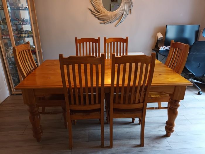 Dining table and chairs