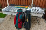 A selection of Golf clubs. Right handed clubs