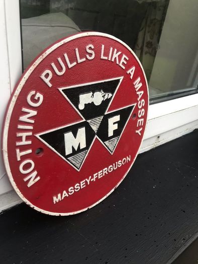 Nothing pulls like a Massey cast iron sign