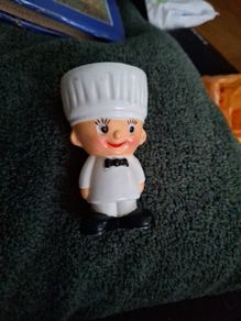 Vintage 1960s Wing's No. 1045 Plastic Chef Egg Cup - Made in Hong Kong Kitsch
