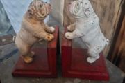 Vintage Cast Iron Bulldog Bookends