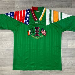 Vintage 1994 Oneills Ireland USA World Cup Jersey Shirt Mens Large