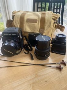 Mamiya RB67, 65mm & 127mm lens, extra film back and more