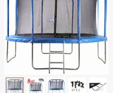 14ft Trampoline Enclosure with steps