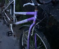 Free Purple bike old for small adult/teen