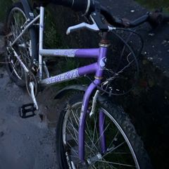 Free Purple bike old for small adult/teen