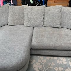 DFS Lorella 4 seater pillow back lounger - silver