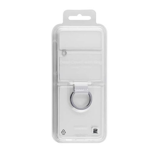 Original Samsung Z Flip 3 Samsung Galaxy Z Flip3 5G Clear Cover with Ring