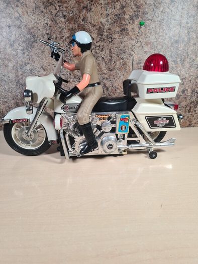 Vintage Son Ai Toys Motorcycle Police Jumbo Cycle Lights And Sounds 1984 Boxed Toy Collectable