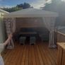 outdoor table and chairs . Gazebo available. Image 2