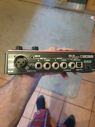 Boss Rc30 looper pedal with Boss Fs-5u footswitch