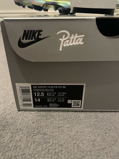 Nike x Patta Mercurial Zoom Vapor 16 Elite - 11.5uk