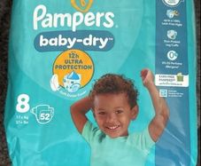 pampers size 8 52pk