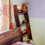 Rustic Walnut Blanket and Towel Ladder Image 4