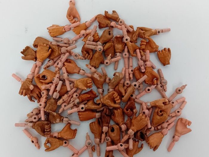 Palitoy Action Man Hand Pegs and Hands