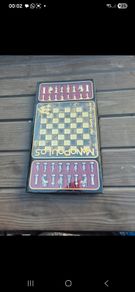 Manopoulos Greek Roman Period metal chess set